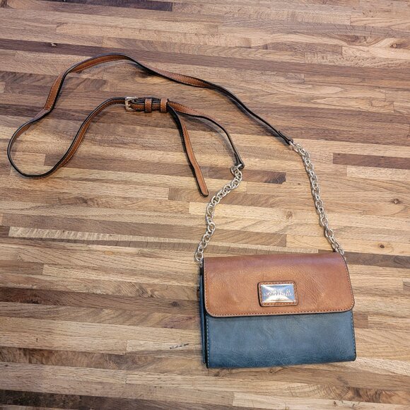 Simply Noelle Crossbody Wallet Convertible Brown Faux Leather - Picture 12 of 14